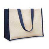 Bolsa de Mano de Yute y Algodón